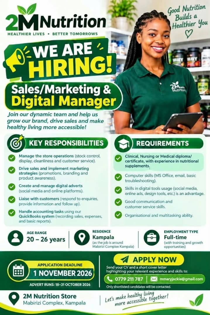 Sales/Marketing & Digital Manager