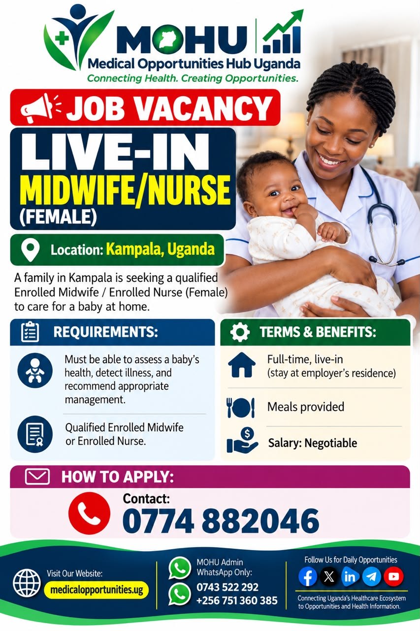 Live-In Enrolled Midwife or Enrolled Nurse - Home-Based Baby Care