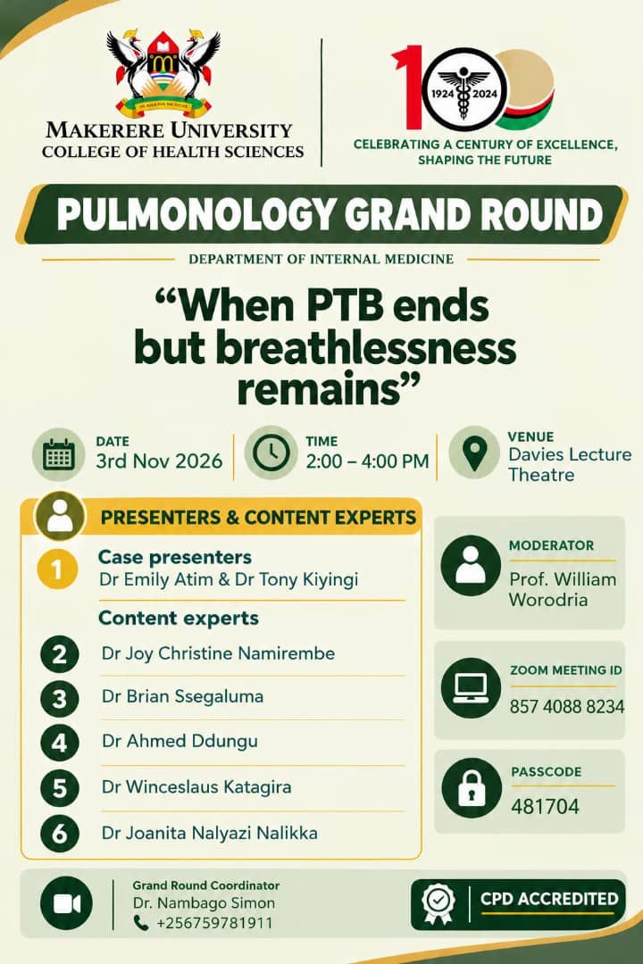 PULMONOLOGY GRAND ROUND"When PTB ends but breathlessness remains"