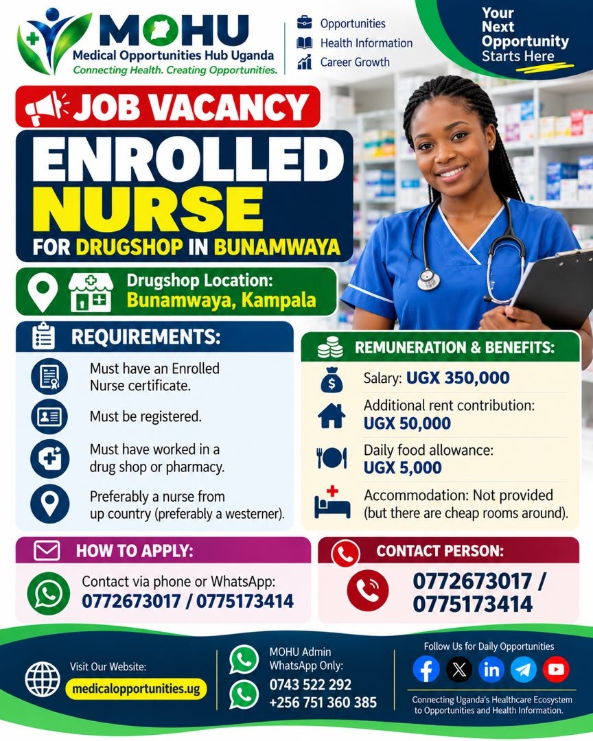 Enrolled Nurse - Drug Shop