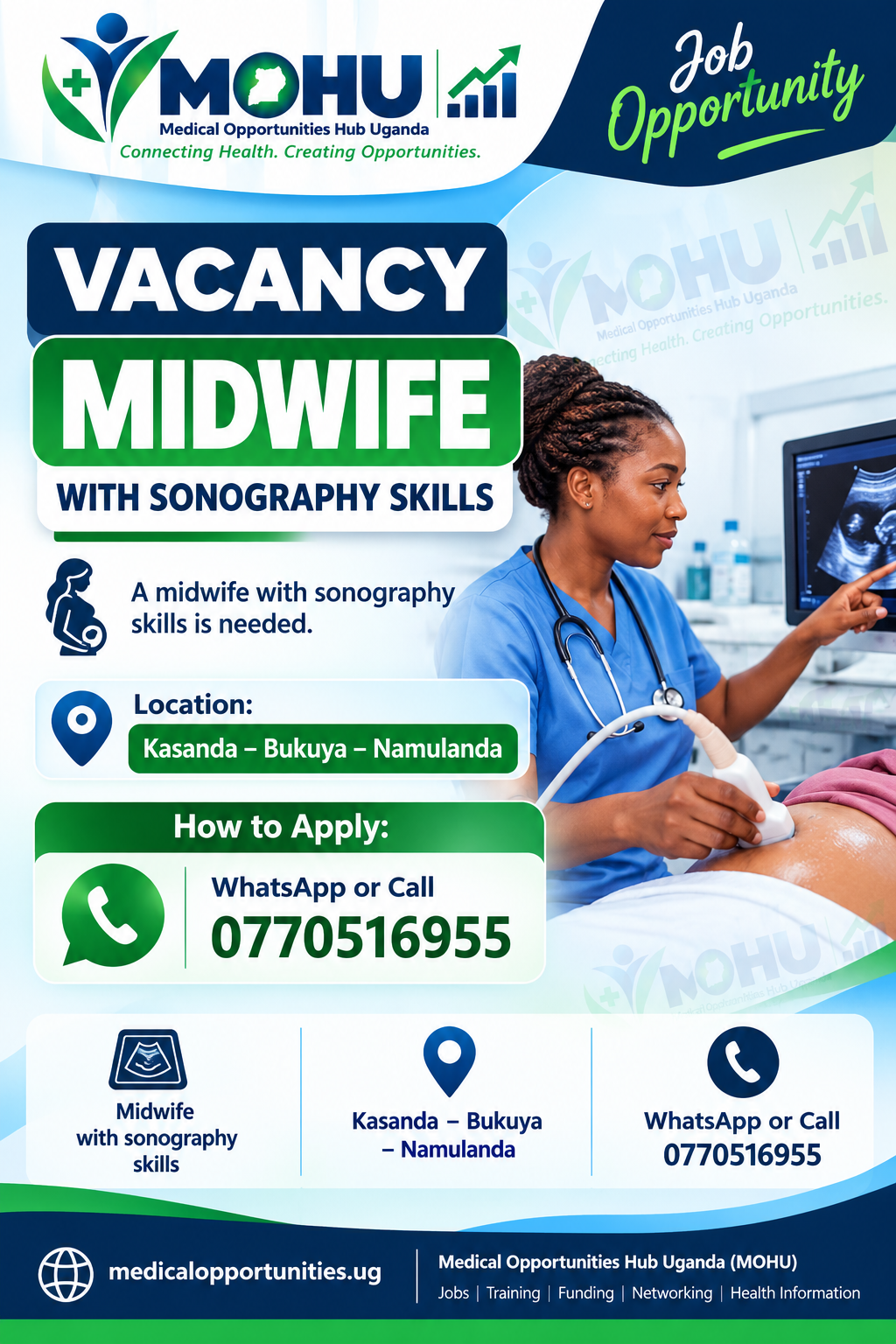 Midwife with Sonography Skills Needed - Kasanda