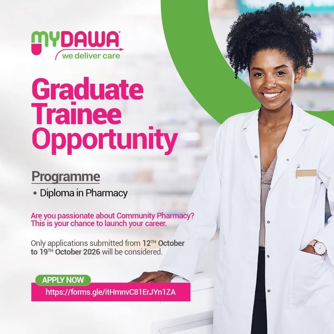 Graduate Trainee Opportunity – Diploma in Pharmacy