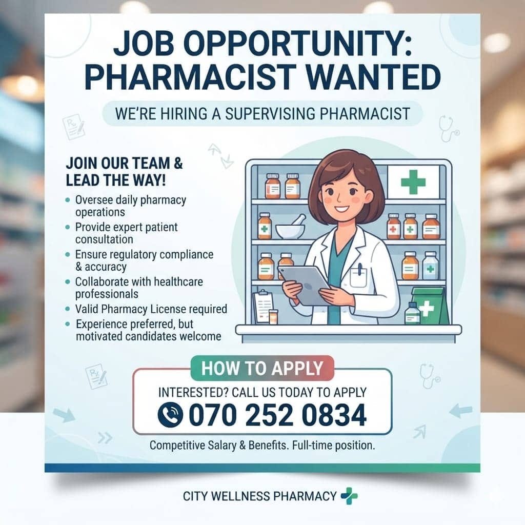 Supervising Pharmacist - City Wellness Pharmacy